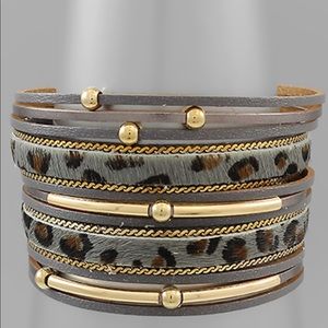 Leopard Wrap Around Bracelet
